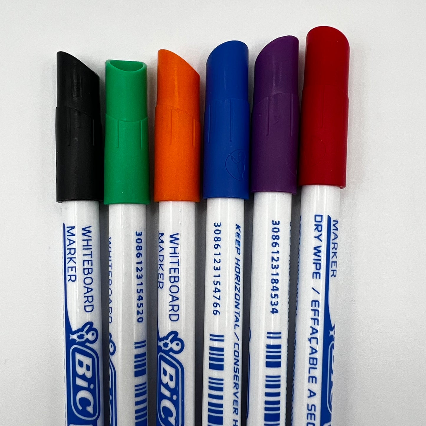 Lot de 6 marqueurs effaçables Velleda Bic® - Compatibles OneGrip Boite à BIP