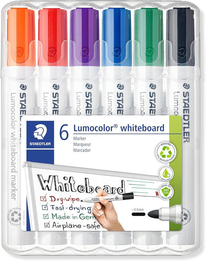 Lot de 6 marqueurs effaçables Staedtler® 351 B - Compatible OneGrip L Boite à BIP