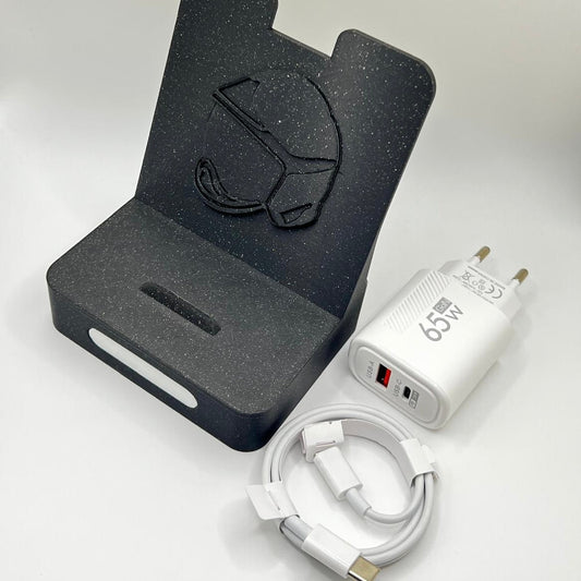 Pack Essentiel : Boite à Bip noire pailletée + Câble & Chargeur Boite à BIP